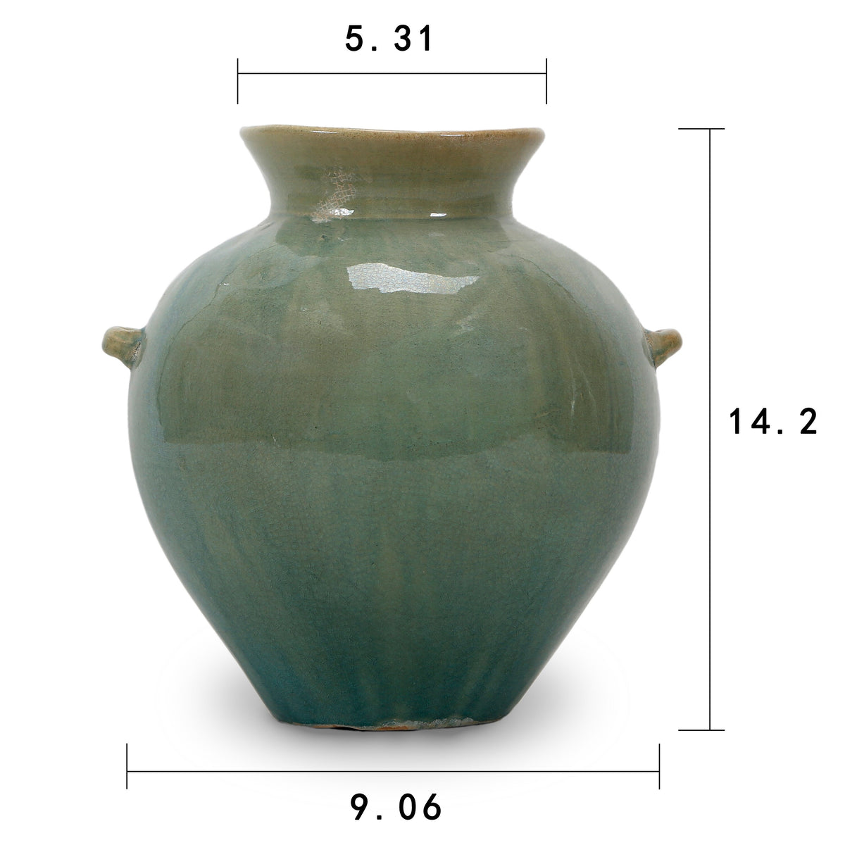 Green Porcelain Water Jar M10670
