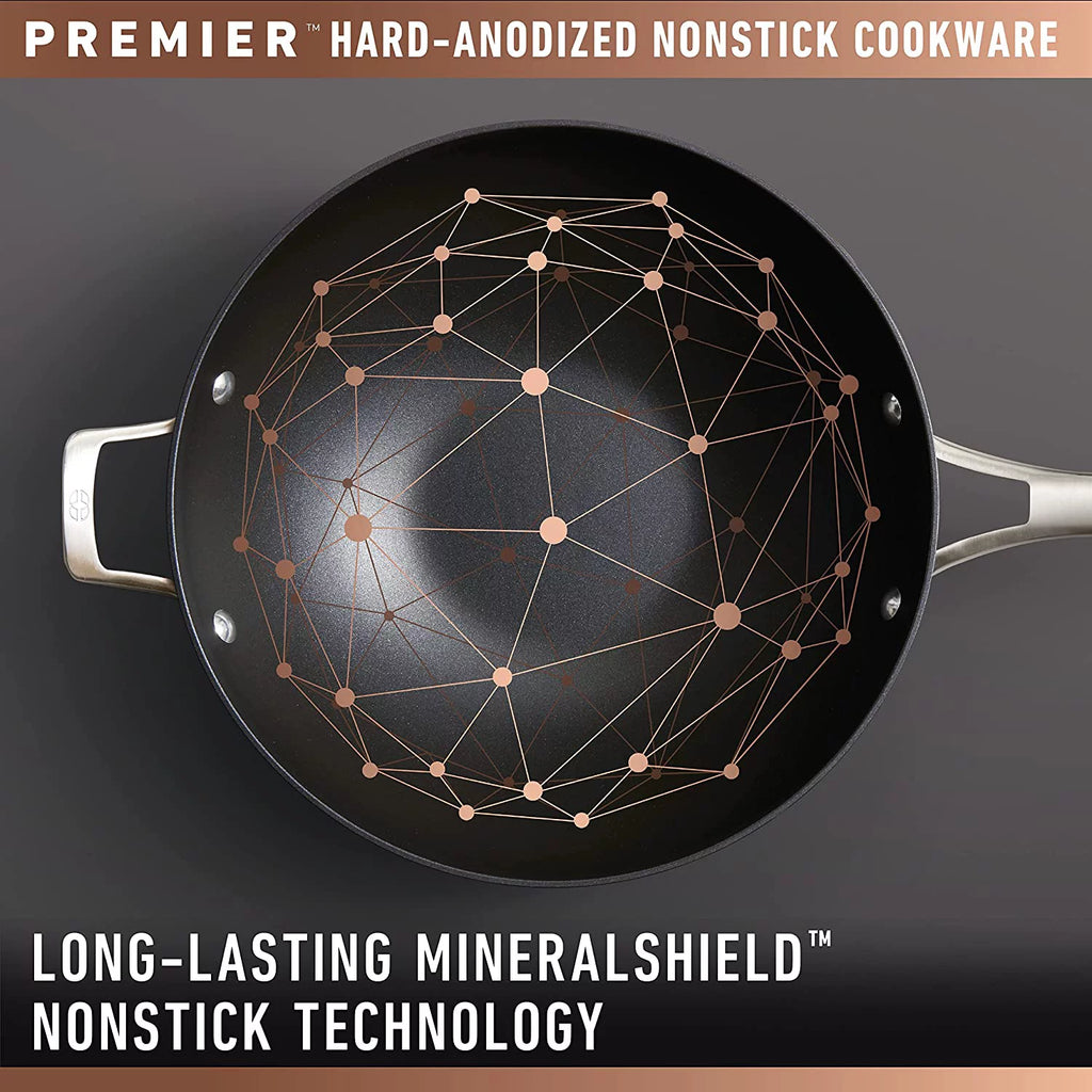 13-Inch Hard-Anodized Nonstick Deep Skillet with Lid A219