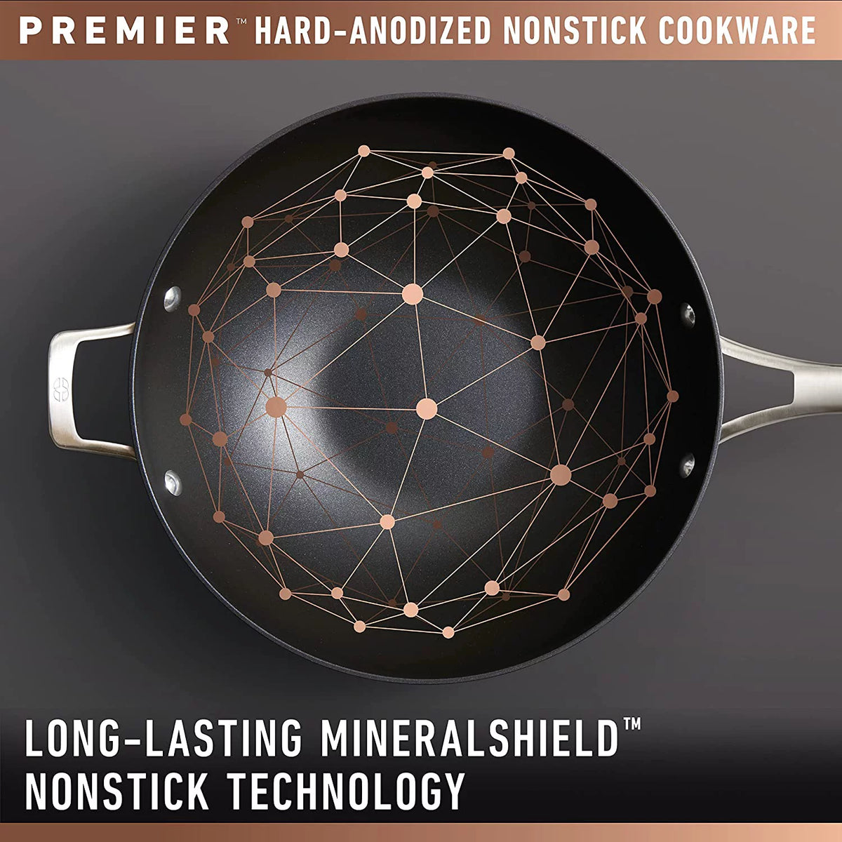 13-Inch Hard-Anodized Nonstick Deep Skillet with Lid A219
