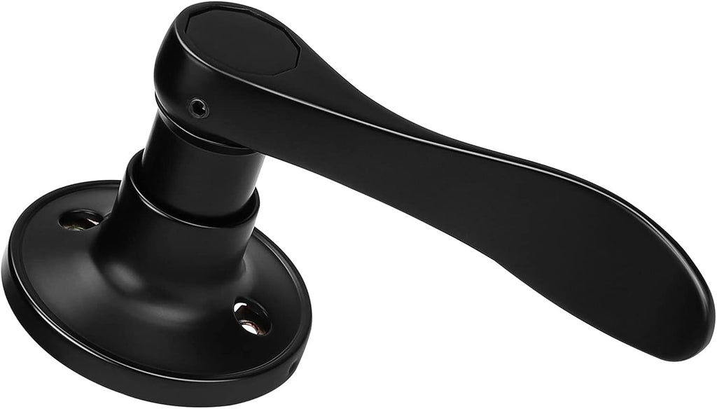 Matte Black 6 Pack Interior Door Levers Locksets Knobs T20261