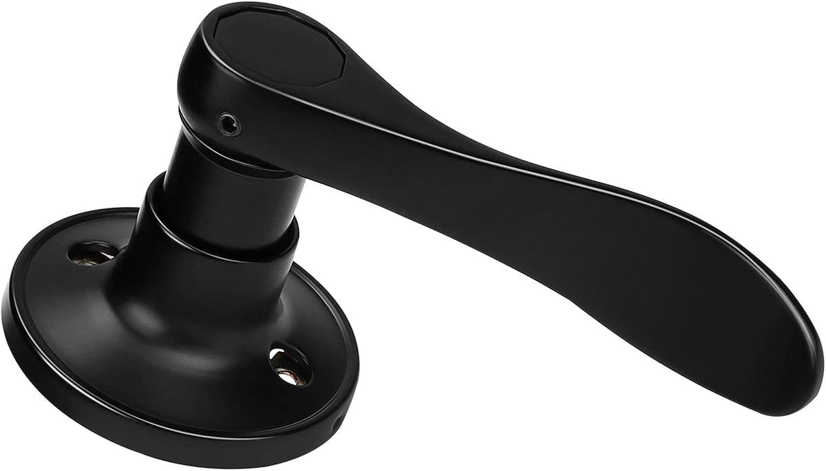 Matte Black 6 Pack Interior Door Levers Locksets Knobs T20261