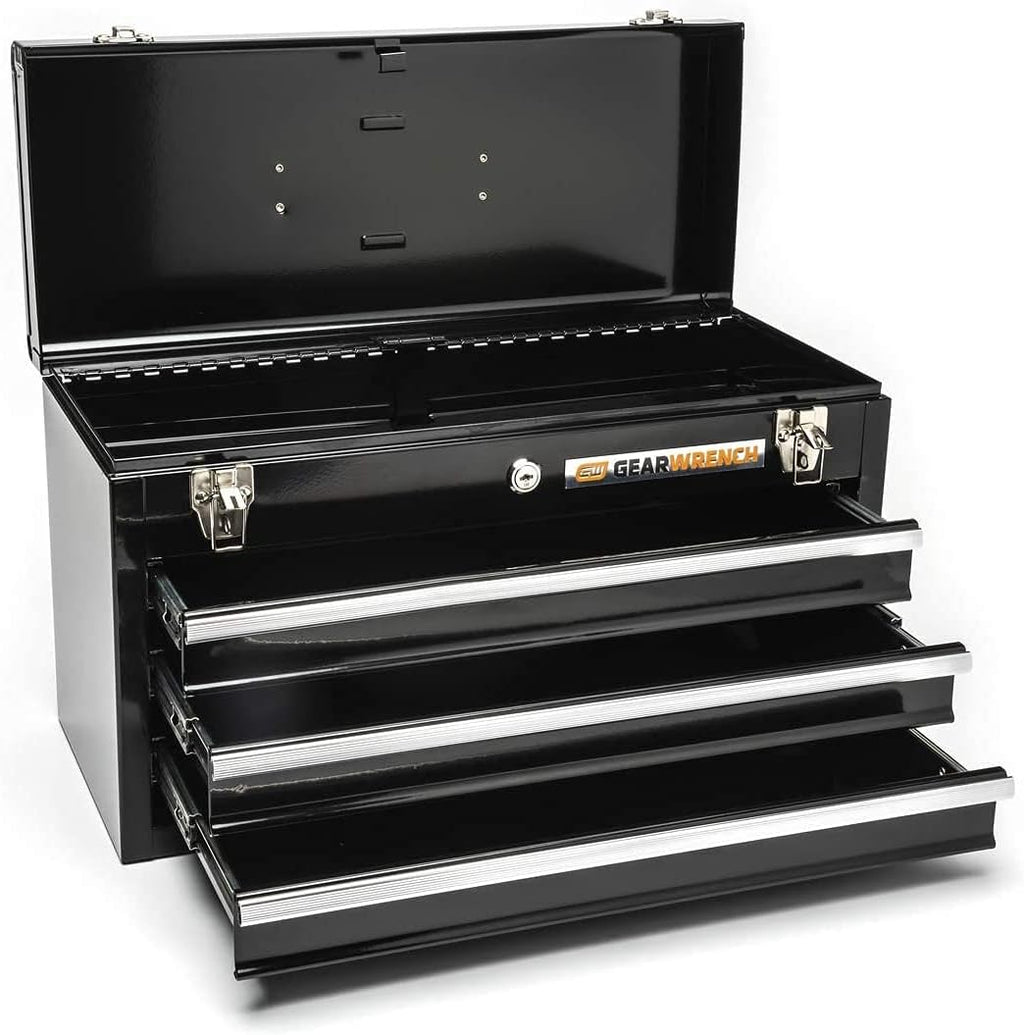 20inch 3 Drawer Steel Tool Box Black A35420