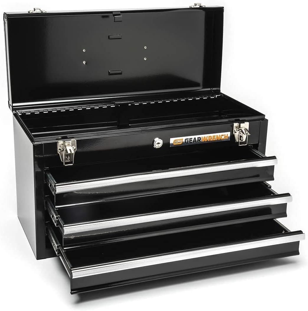 20inch 3 Drawer Steel Tool Box Black A35420