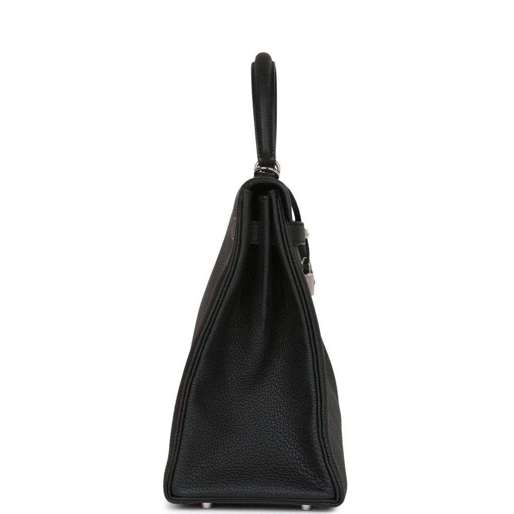 Black Leather Handbag O8429