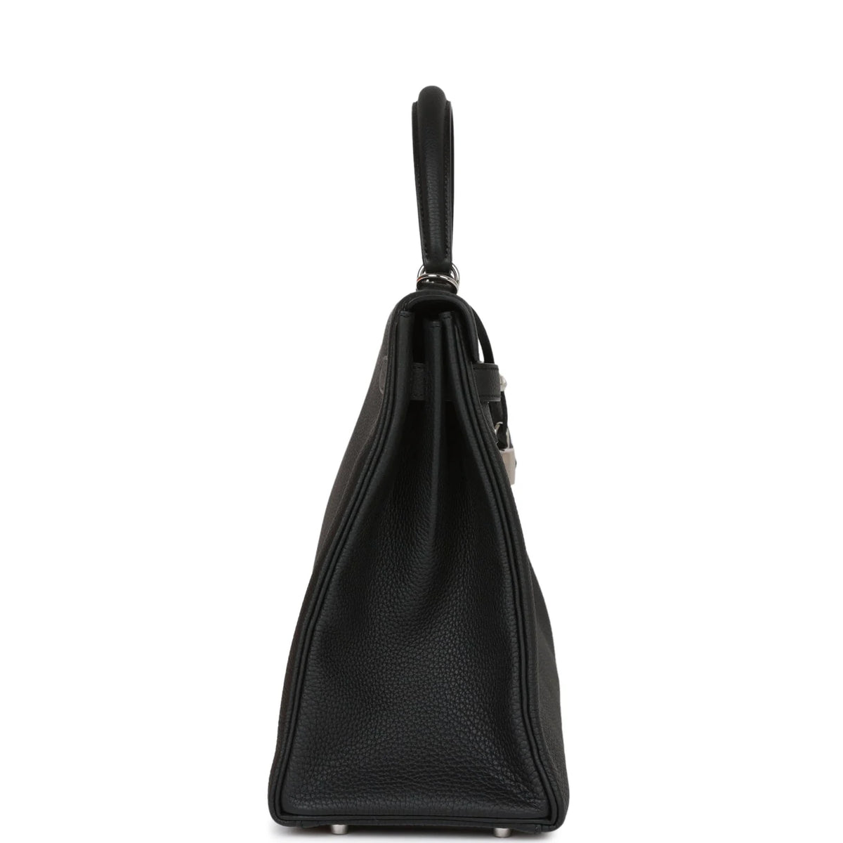 Black Leather Handbag O8429