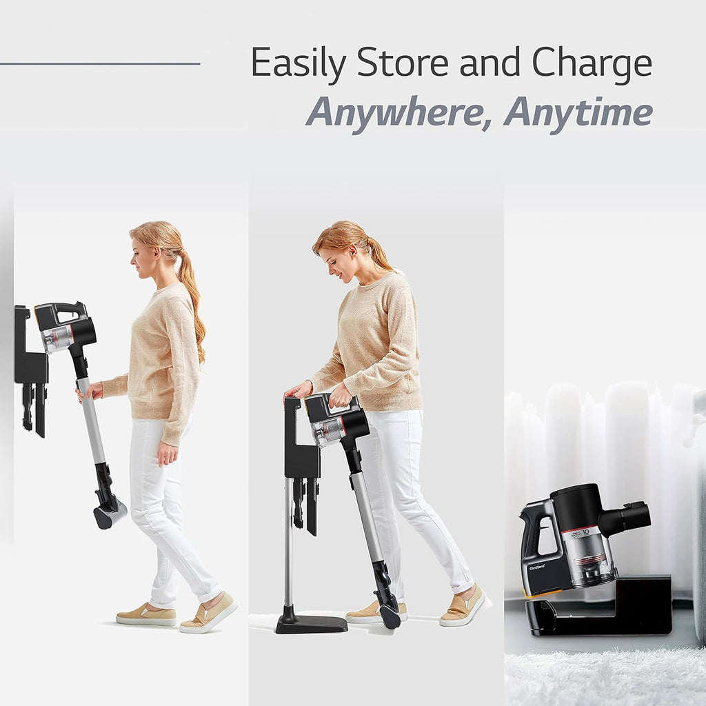 Matte Black Cordless Stick Vacuum Cleaner C1497