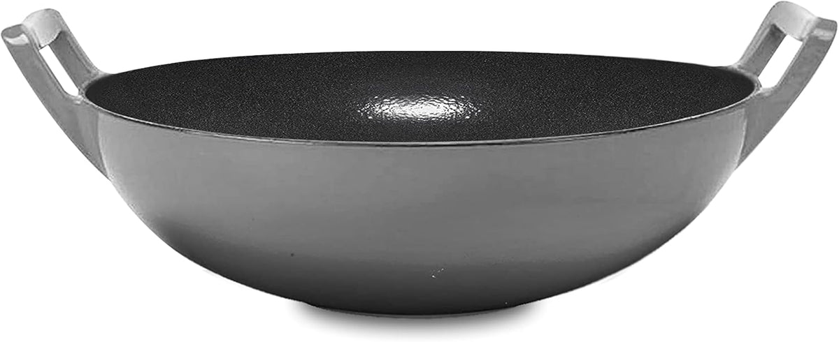Pre-Seasoned Cast Iron Wok H28585
