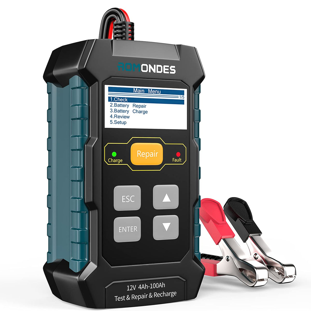 3 in 1 12V Car Battery Tester Charger Maintainer E244651