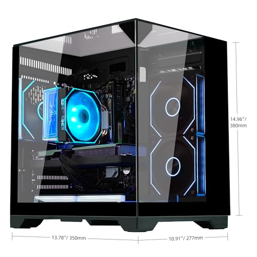 AMD Ryzen 7 5700X 8-Core 3.4 GHz Intel Arc B580 32GB DDR4 RAM 1TB PCIe + 1TB SATA SSD WiFi Bluetooth RGB Fans Windows 11 Pro Black Tower Computer V123262