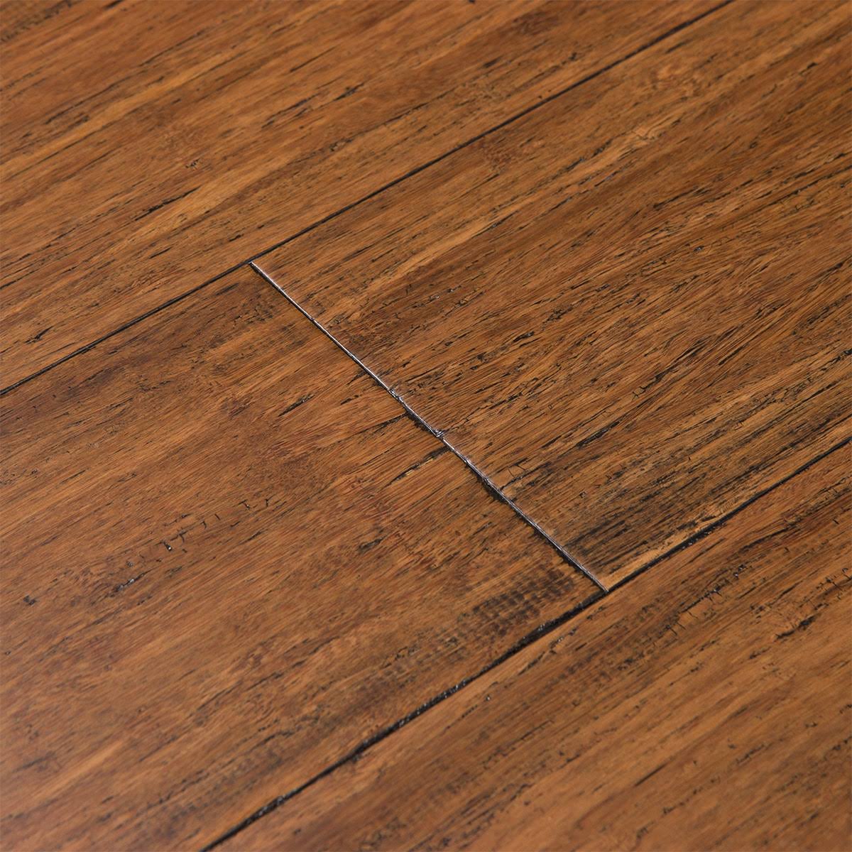 Antique Java Handscraped Solid Bamboo Hardwood Flooring (21.5-sq ft) E92601