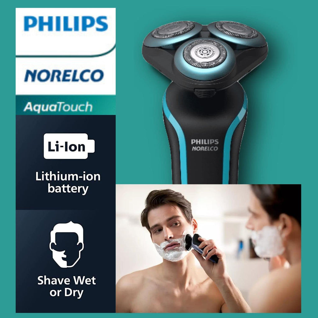Rechargeable Wet & Dry Cordless Electric Shaver with Precision Beard Trimmer N512982