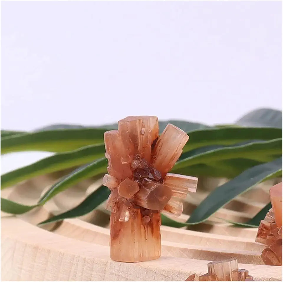 Natural Crystal Orange Aragonite Cluster Rough Quartz Mineral Sample Y399