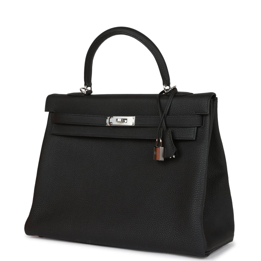 Black Leather Handbag O8429