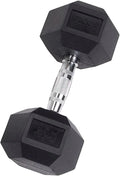 Rubber Coated Hex Dumbbells 35 lb V136