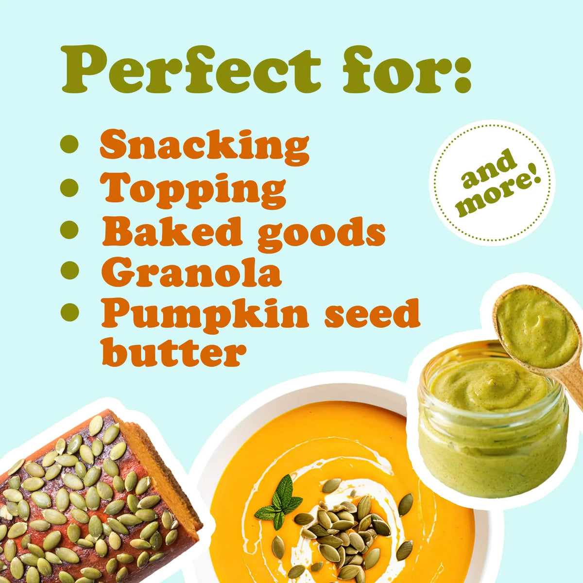Organic Raw Pepitas Pumpkin Seeds 2 Pounds D61268