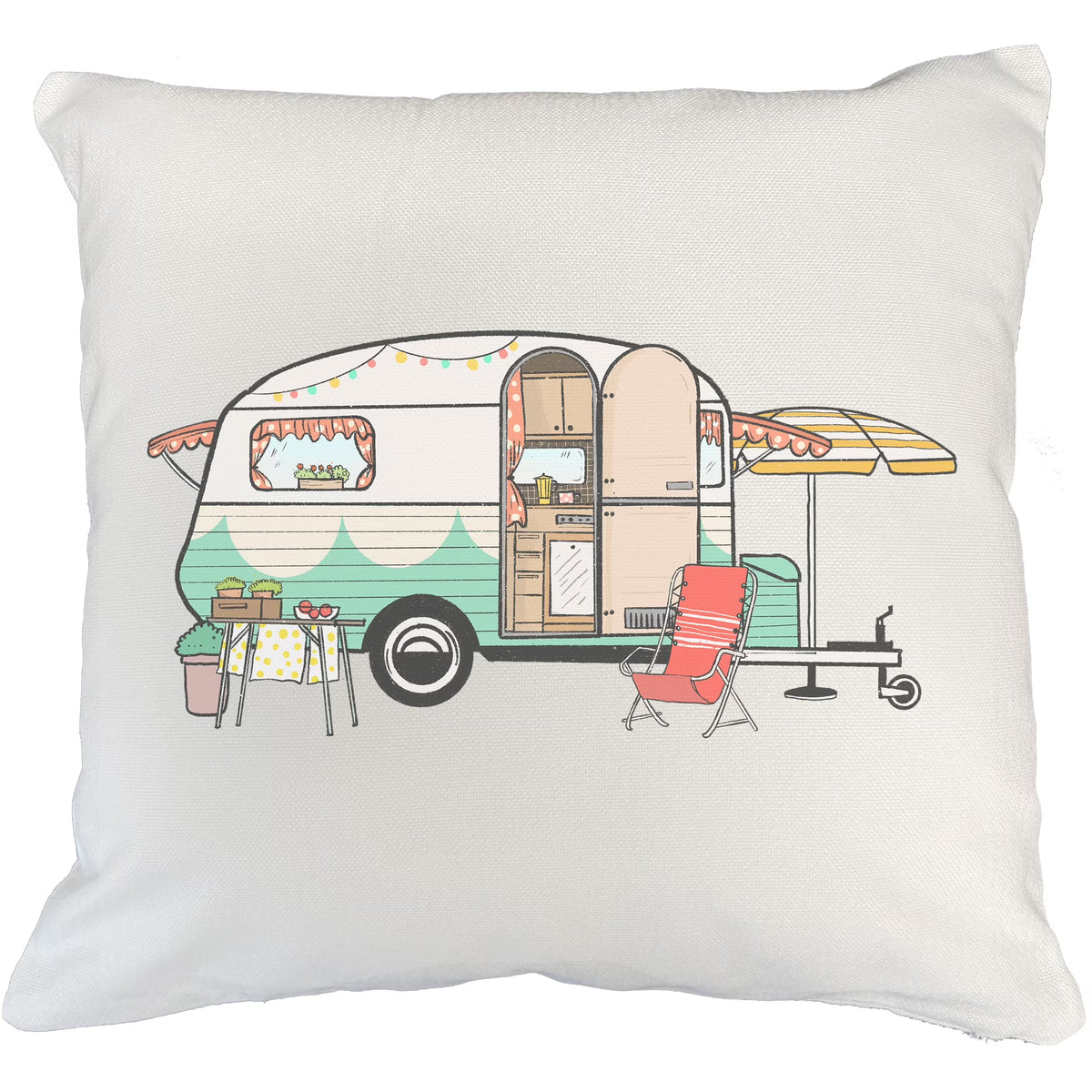 White Pillow Case 18X18 IN K283