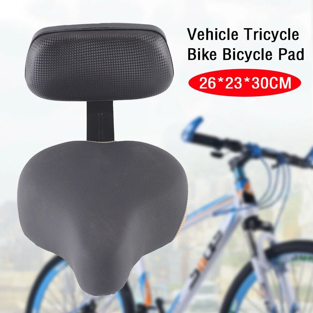 Wide Bicycle Saddle with Back Y37968