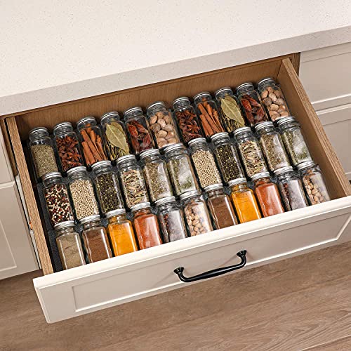 24 Pcs 4oz Glass Spice Jars with Airtight Metal Caps Y9960