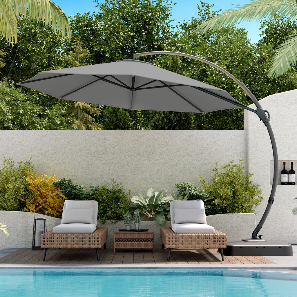 11FT Patio Umbrella with Base Q333