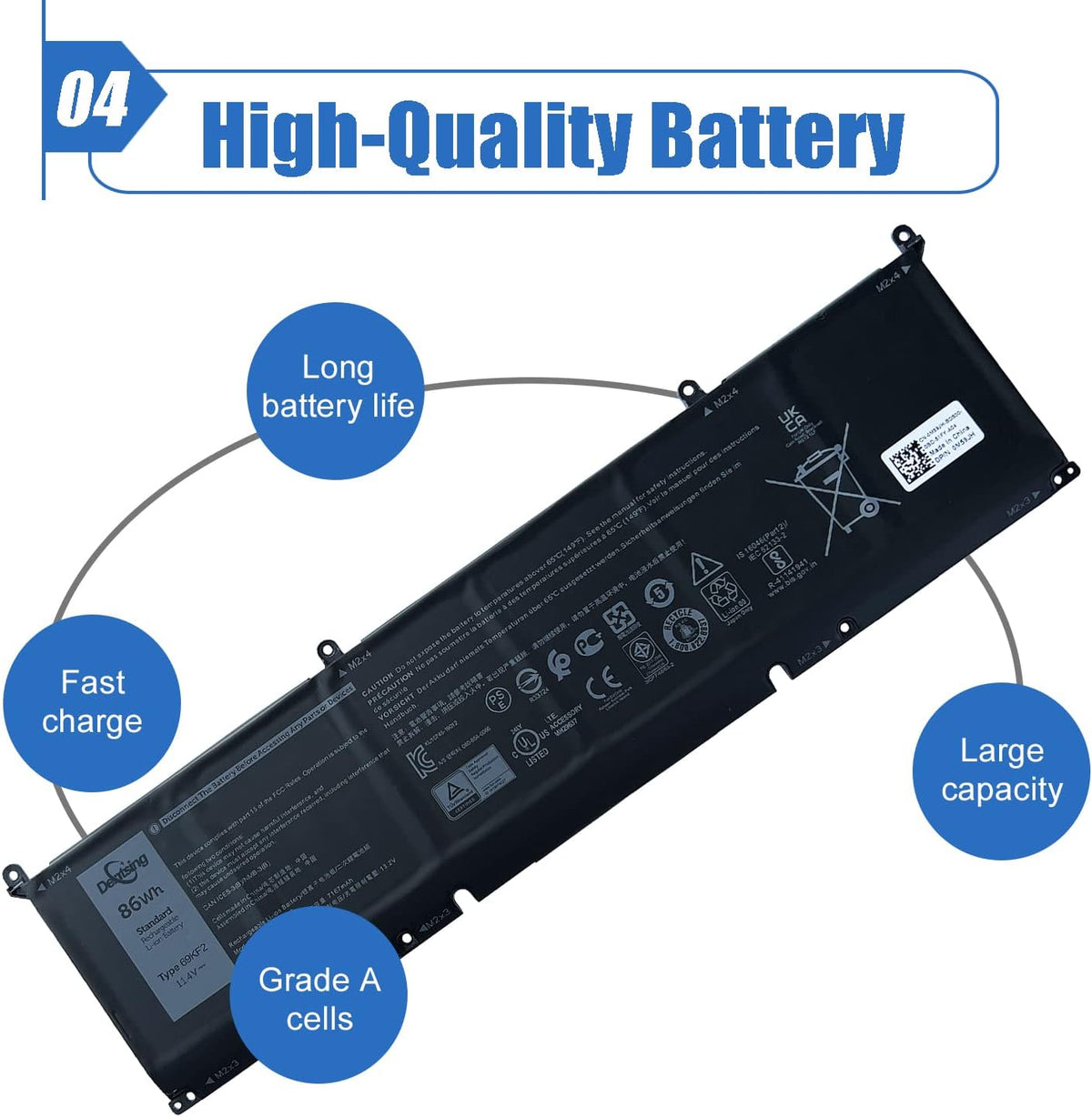 Laptop Battery for Dell Precision Inspiron Alienware XPS G15 Series B676169