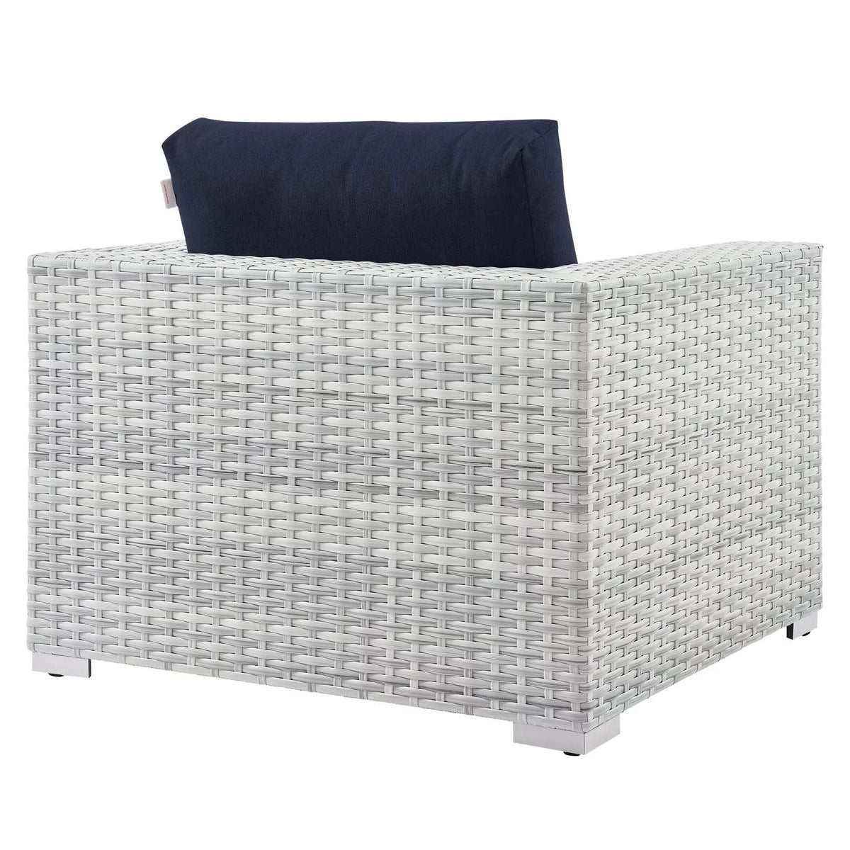 Light Gray Navy Outdoor Patio Armchair L5852