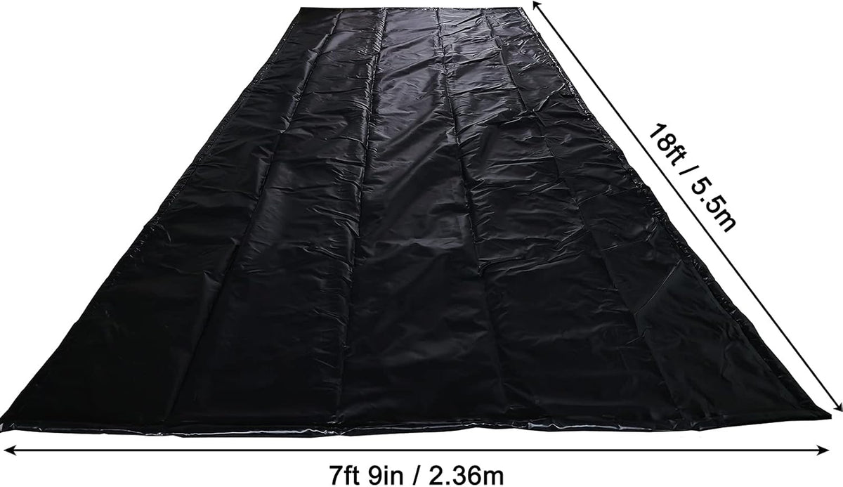 Black Garage Containment Mats 7'9'' X 16' G817164