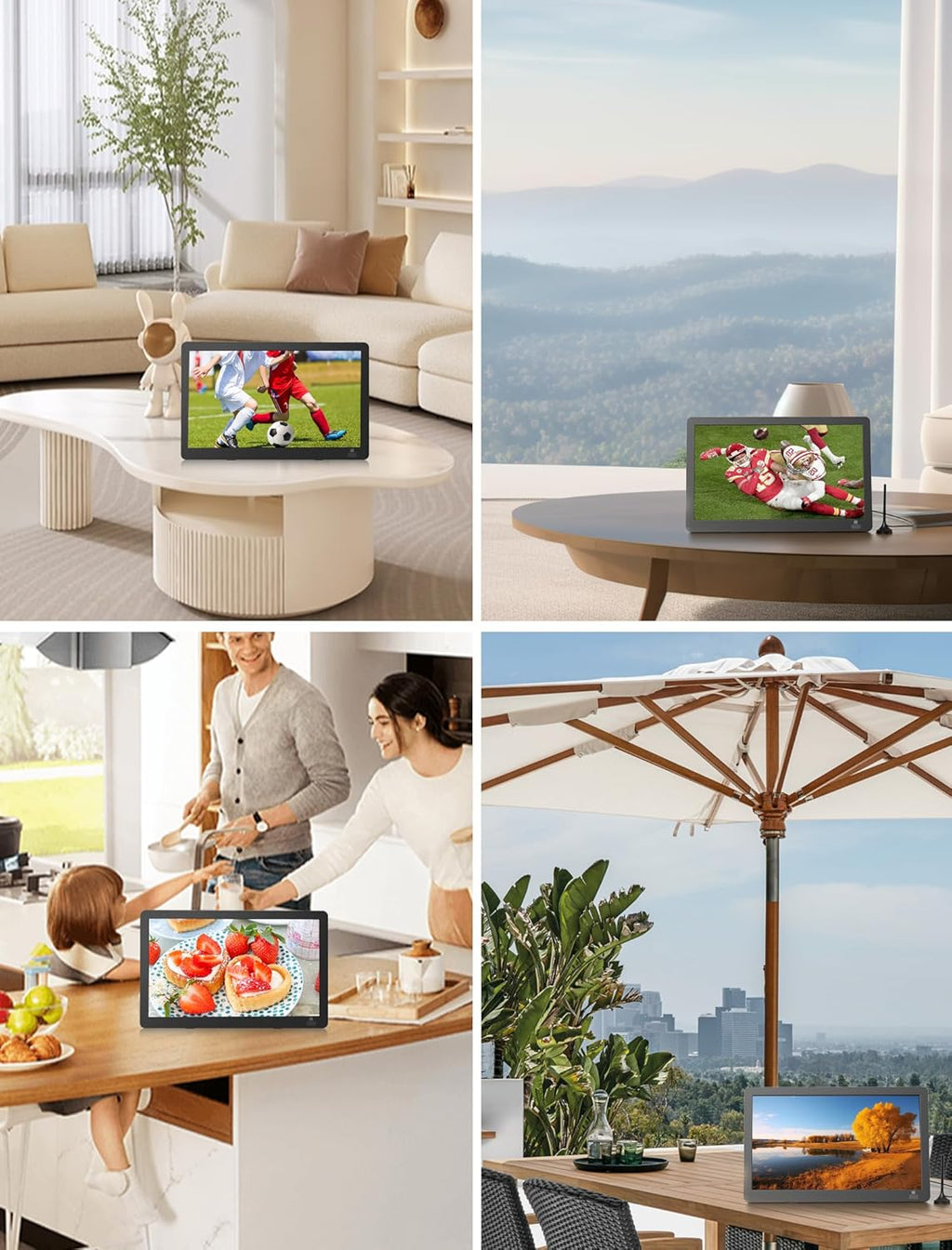 14.2" Portable Mini TV LCD Monitor 1080P with Digital ATSC Tuner K480402