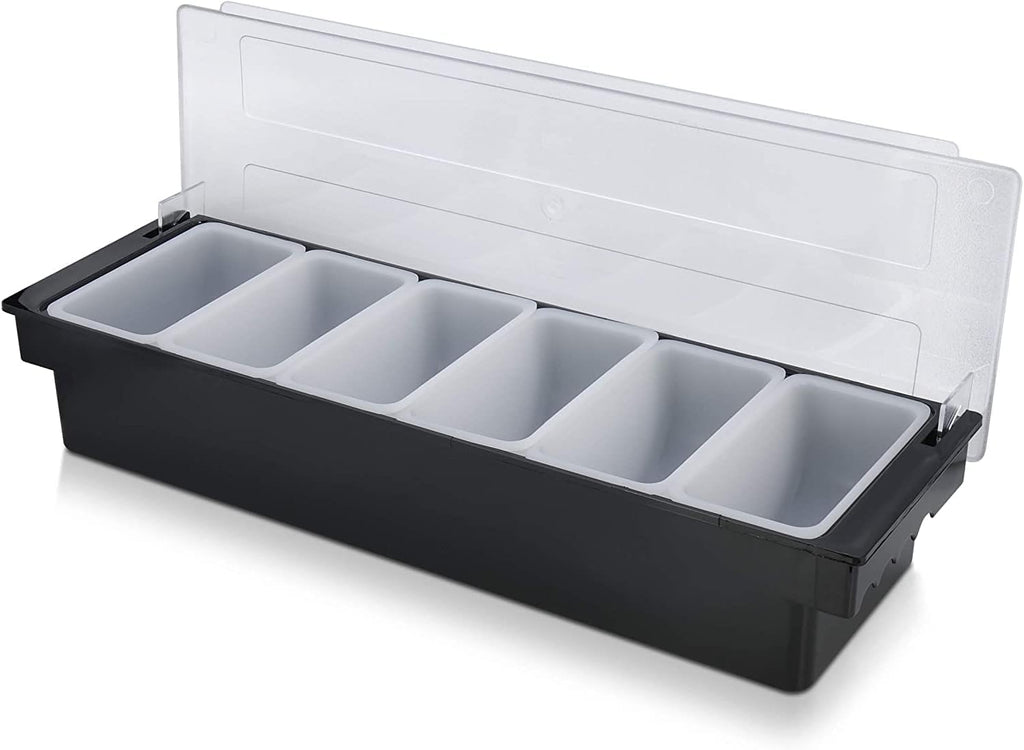 Black Pack of 2 Chilled Condiment Dispenser Serving Container B87694