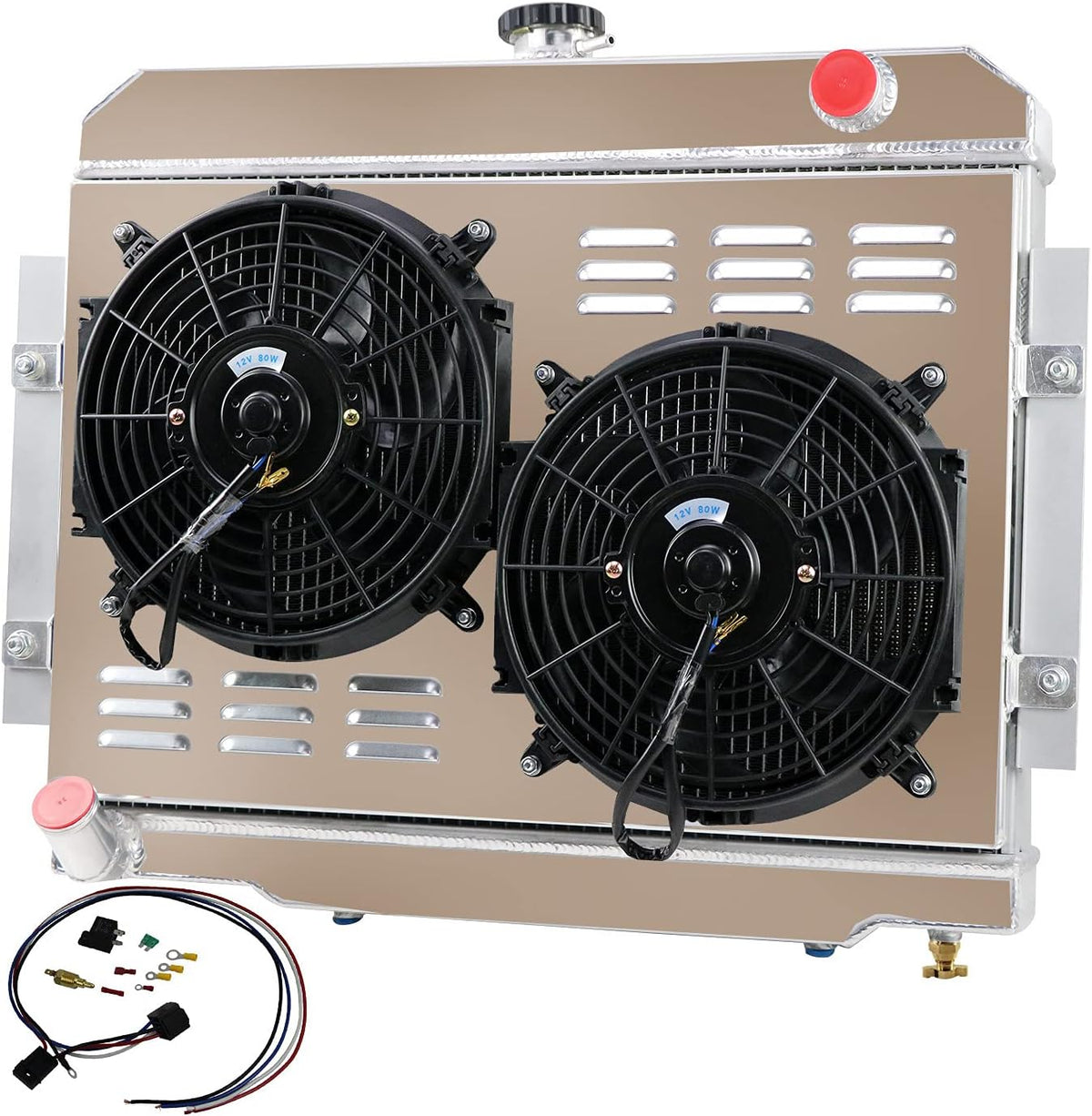 3 Row Aluminum Radiator Shroud Fans C656320