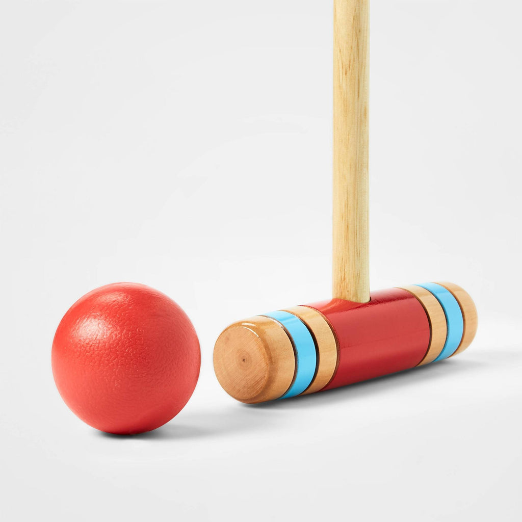 24 Pieces Croquet Game Set with Storage Carry Bag C498881