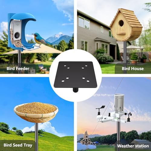 79 Inch Heavy Duty Bird Feeder Pole Kit with 5 Base Prongs Z5897