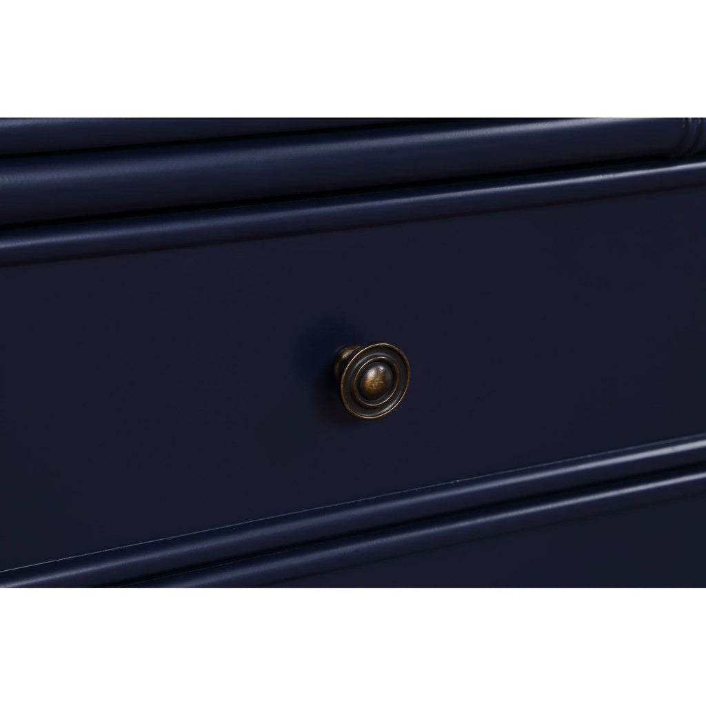 2-Drawer Bamboo Carved Nightstand R17776