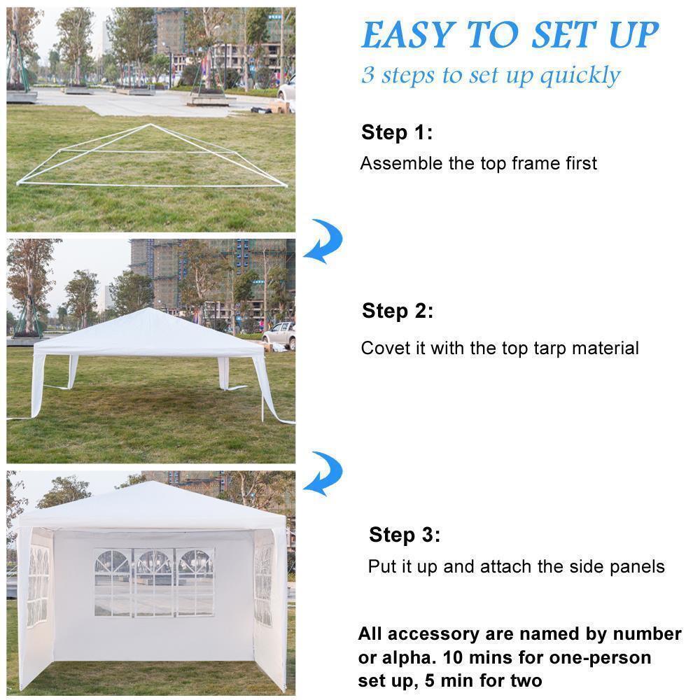 Waterproof 10'x10' Canopy Tent F1166