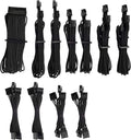 Red Individually Sleeved PSU Cables Pro Kit I15298