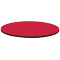 Round Cafe Table Top in Red 48 in. M4792
