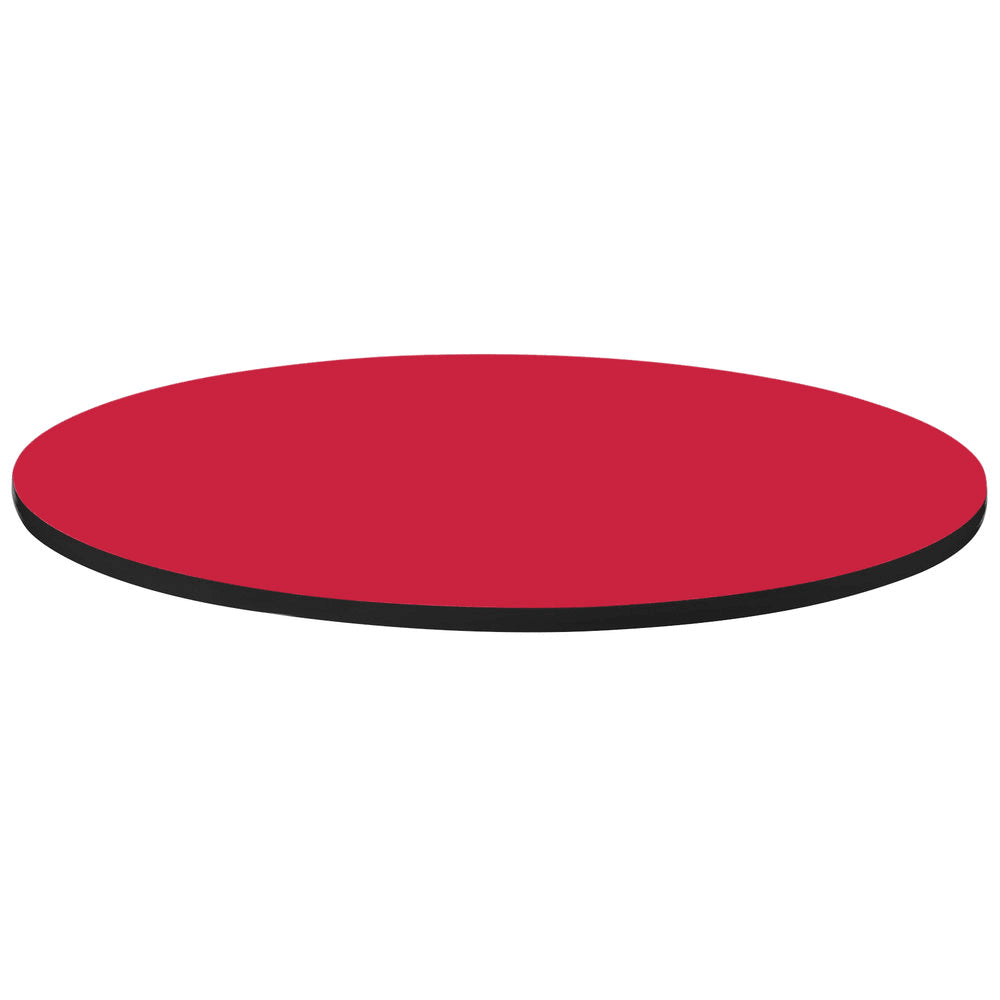 Round Cafe Table Top in Red 48 in. M4792