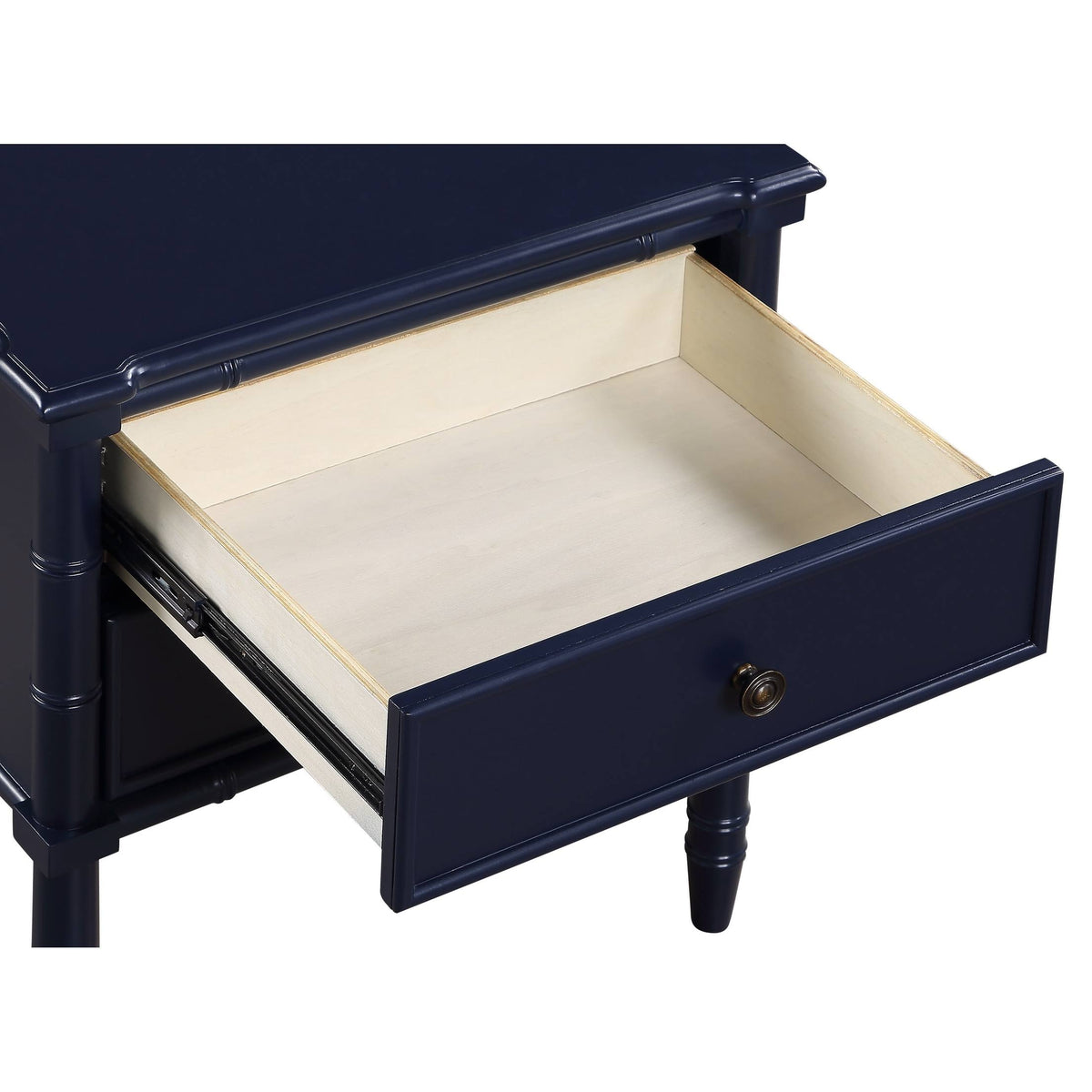 2-Drawer Bamboo Carved Nightstand R17776
