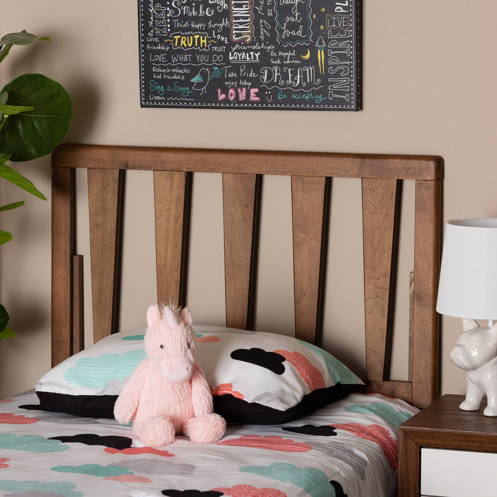 Ash Walnut Finished Wood Twin Size Headboard Z1240