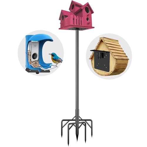 79 Inch Heavy Duty Bird Feeder Pole Kit with 5 Base Prongs Z5897