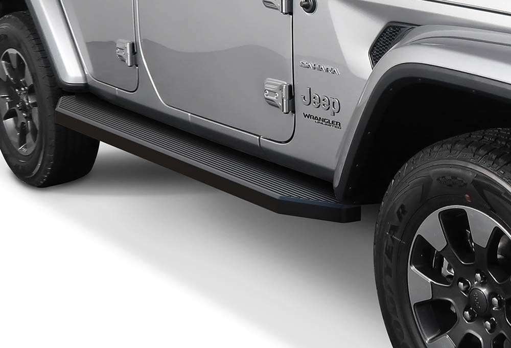 Matte Black 6 inches Running Boards for Jeep Wrangler JL 4-Door G503