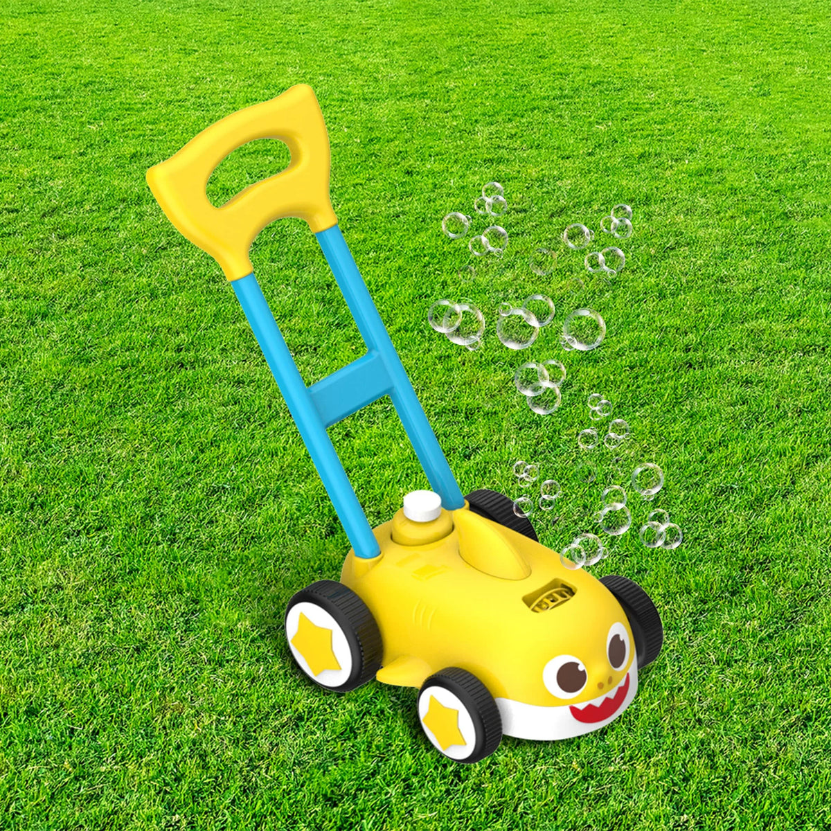 Kids Push Bubble Blower Lawn Mower V2899