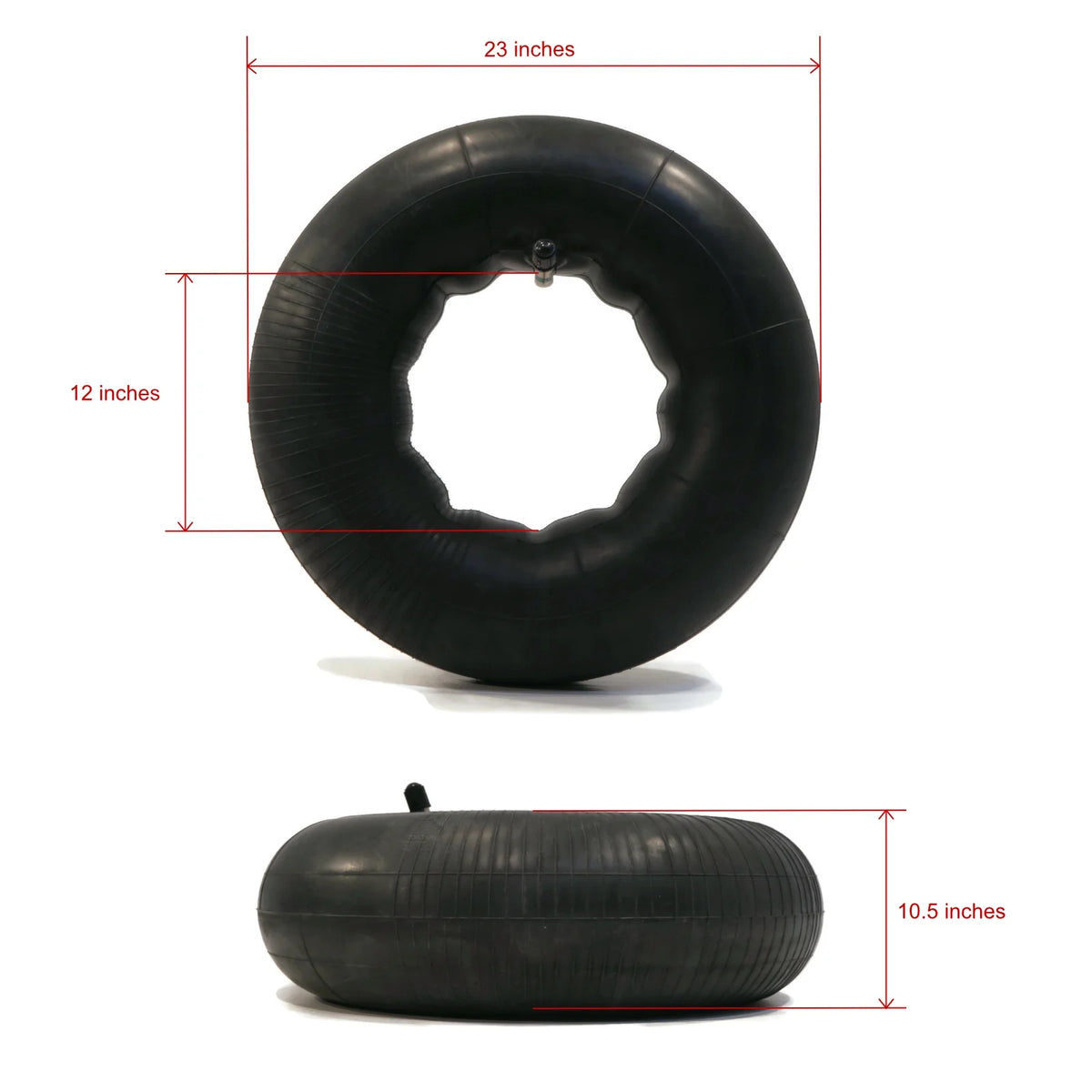 2 Tire Inner Tubes 23x10.5x12 22x7x11 TR13 Straight Valve P684