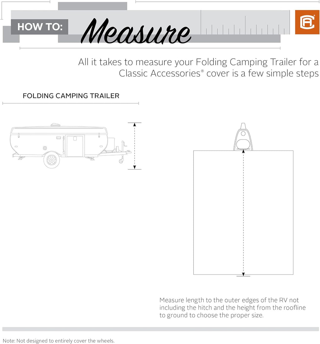 Pop-Up Camper Trailer Cover, Fits up to 8' 6 Trailers, Pack of 2 R566