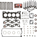 Head Gasket Set Head Bolts Intake Exhaust Valves for 92-95 Honda Civic VTEC 1.6 SOHC D16Z6 N82700