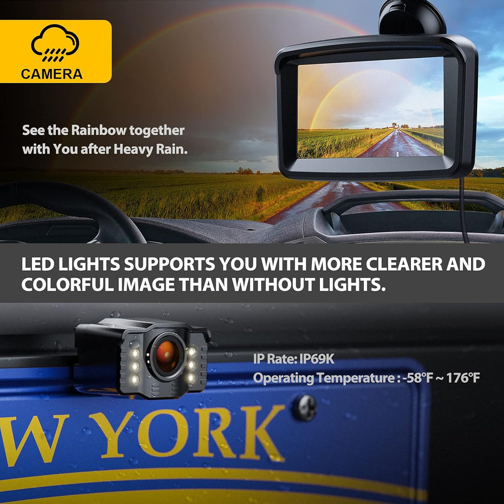 5 Monitor with 1080P Backup Camera for Truck E68556