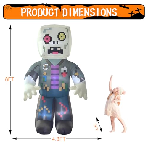 8ft LED-Lit Inflatable Halloween Decoration Z241265