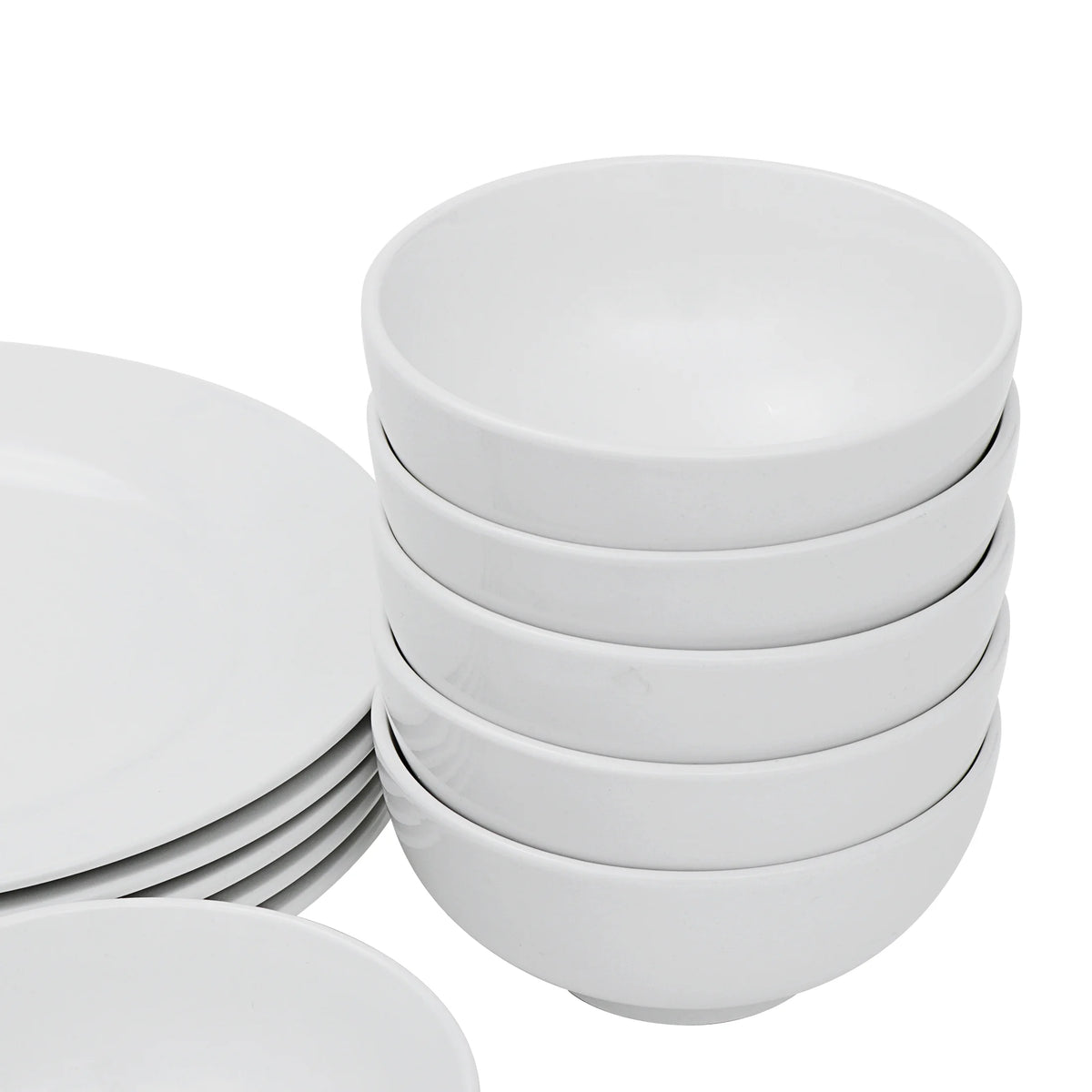 White 18 Pc Dinnerware Set for 6 X45627