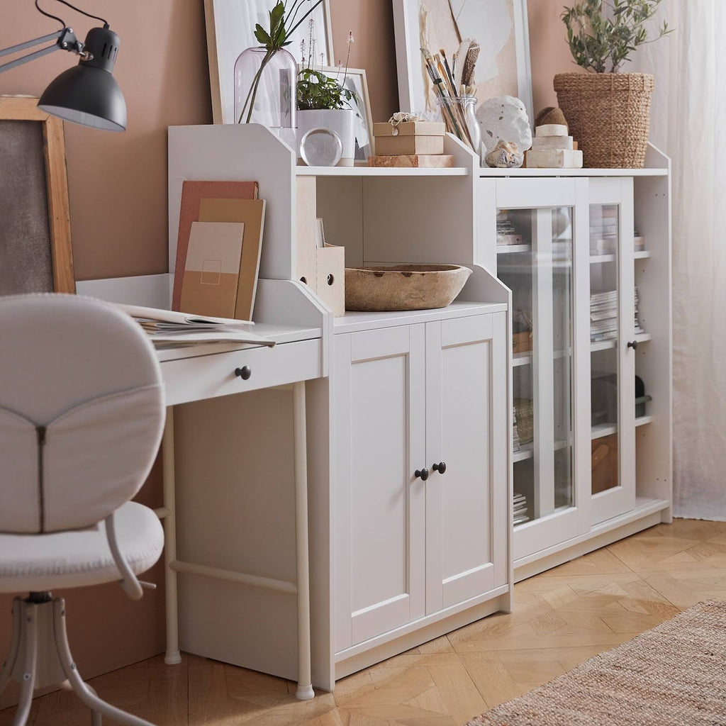 White Cabinet with 2 Doors A85514