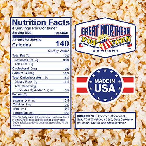 Case of 12 Popcorn Packs with 6-Ounces Pre-Measured Kernels, Salt, and Oil Packets I227
