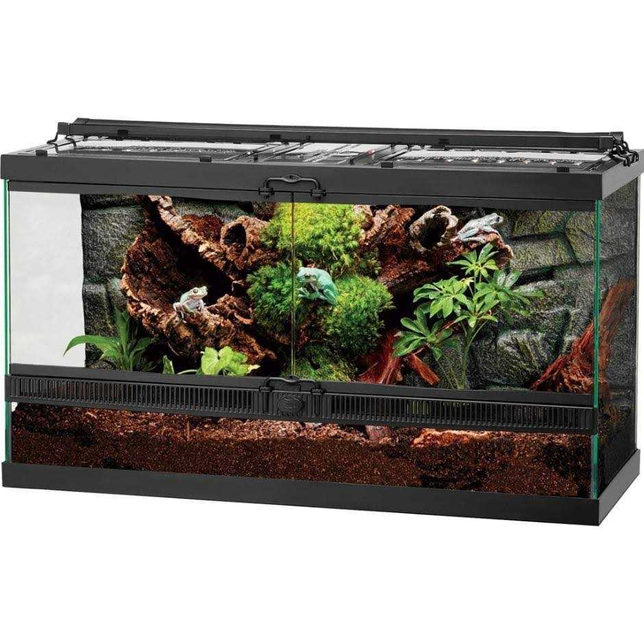 Front Opening Terrarium with Realistic Rock Foam Background Z550657